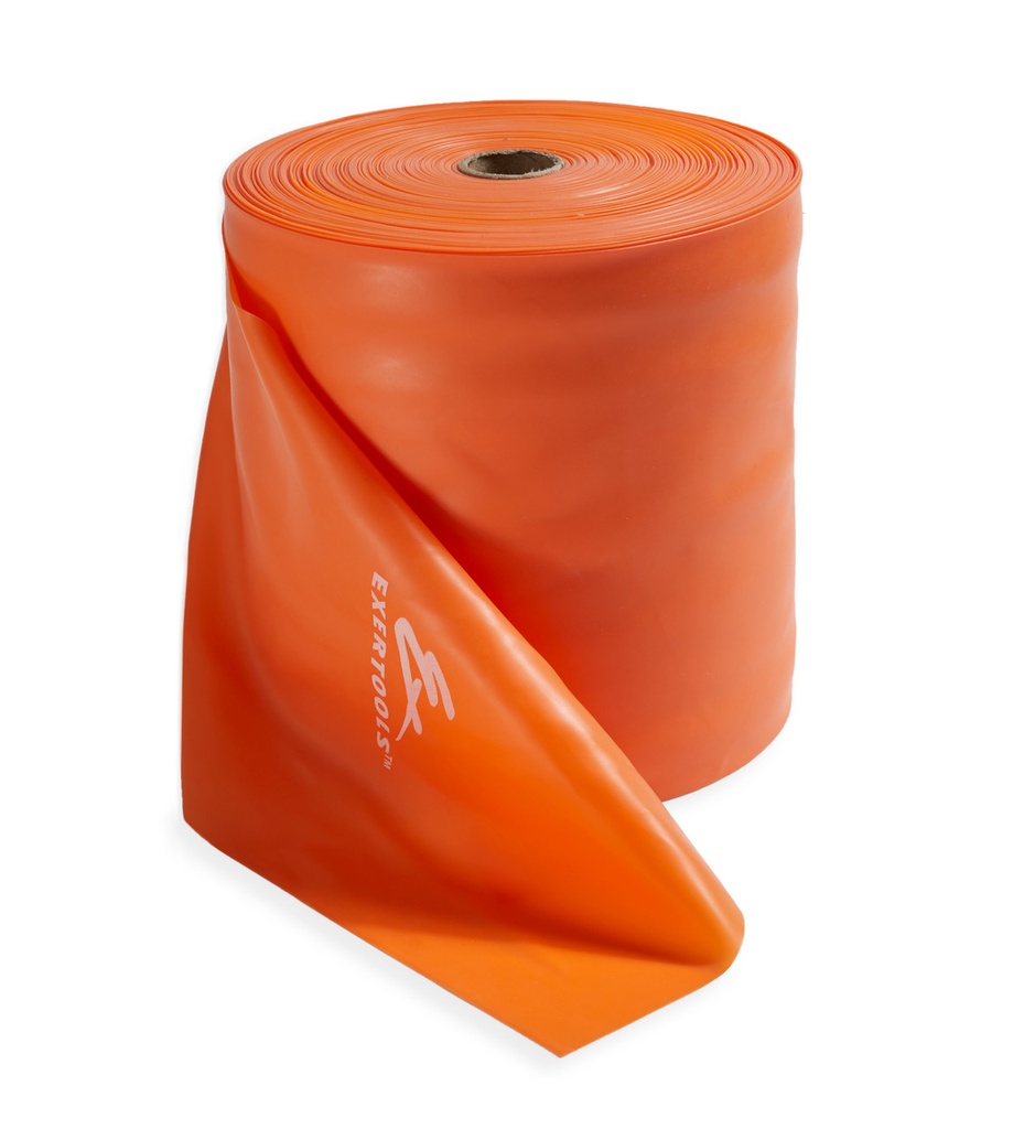 Exertools Resistance Band, 50yd, Light Resistance, Orange, Latex Free, 1/roll