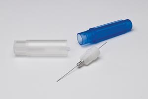 Cardinal Health Plastic Hub Dental Needle, 25G Long, 1¼" (32mm), Red, Sterile