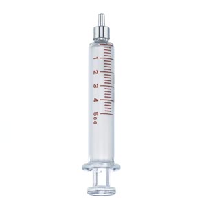 B Braun Medical, Inc. 5cc Glass Loss-Of-Resistance Syringe, Luer Slip Metal Tip