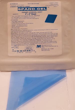 Medi-Tech International Corp Spand-Gel™ Hydrogel Dressing Sheet, Sterile, 4&quot;x4&quot;