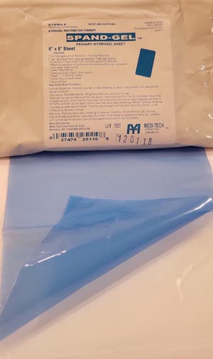 Medi-Tech International Corp Spand-Gel™ Hydrogel Dressing Sheet, Sterile, 6"x8"
