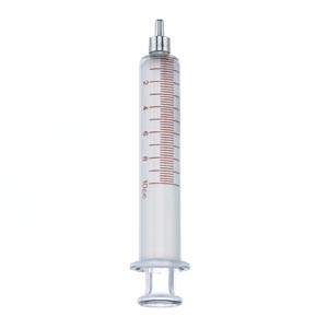 B Braun Medical, Inc. 10cc Glass Loss-Of-Resistance Syringe, Luer Slip Metal Tip