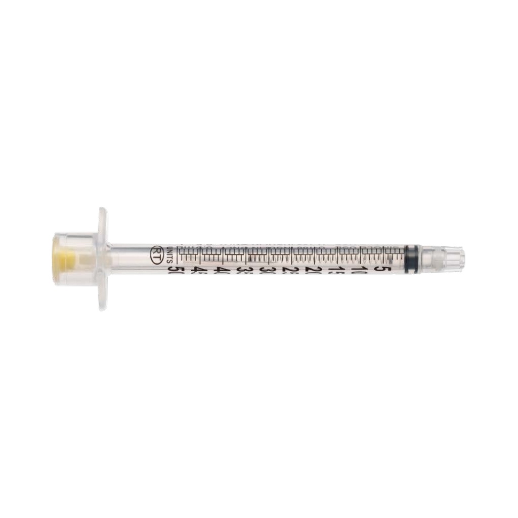Retractable Technologies, Inc Safety Syringe, Insulin, 0.5ml, 30G x 5/16", U-100