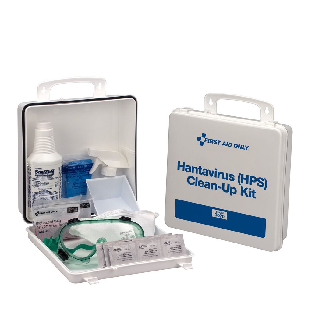 First Aid Only HPS Hanta Virus Clean Up Kit with Plastic Case