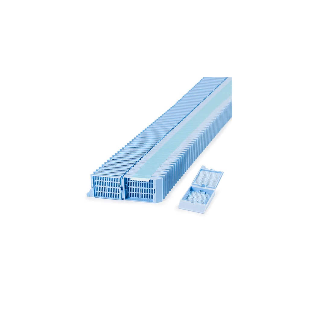Simport Scientific Unisette™ Tissue Cassette, 35° Angle Stack, Acetal, Blue, Bulk
