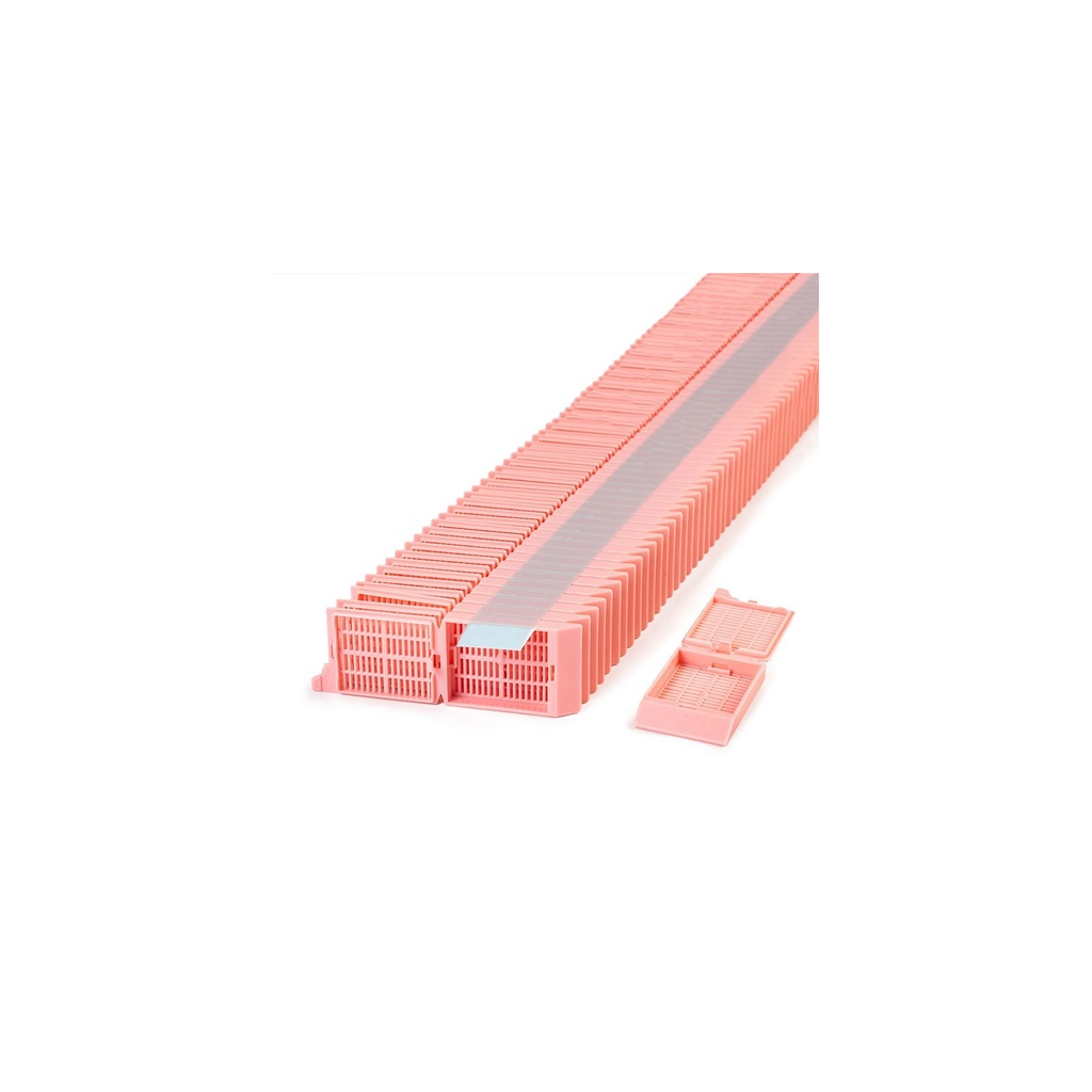 Simport Scientific Unisette™ Tissue Cassette, 35° Angle Stack, Acetal, Pink, Bulk