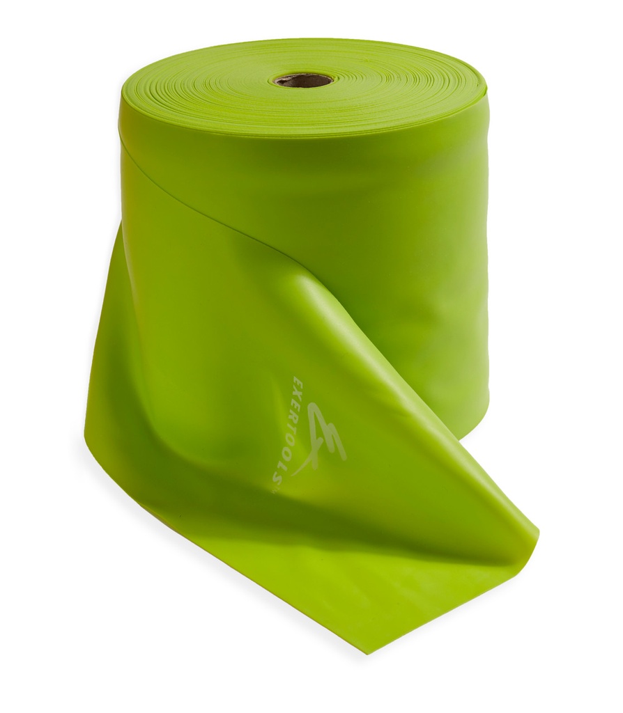 Exertools Resistance Band, 50yd, Medium Resistance, Lime Green, Latex Free, 1/roll