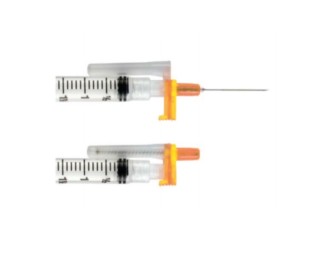 Retractable Technologies, Inc Safety Retractable Needle, 25G x 1", fits up to 10ml