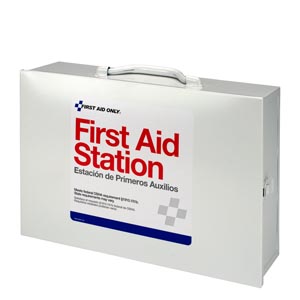 First Aid Only/Acme United Corporation 2 Shelf First Aid Metal Cabinet, Custom Logo 