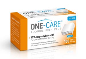 MediVena Alcohol Prep Pads, Medium Size, Saturated w/ 70% Isoprophy Alcohol, Sterile