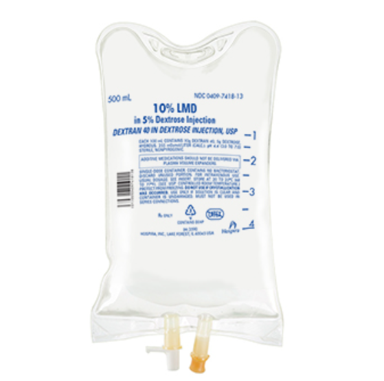 Pfizer, Inc. Plasma Volume Expander, 10 % Dextran 40 in 5% Dextrose Injection 500ml