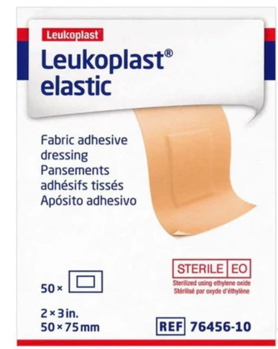 BSN Medical/Jobst Leukoplast Elastic Adhesive Bandage, Patch, 2" x 3", Latex Free, 12 bx/cs