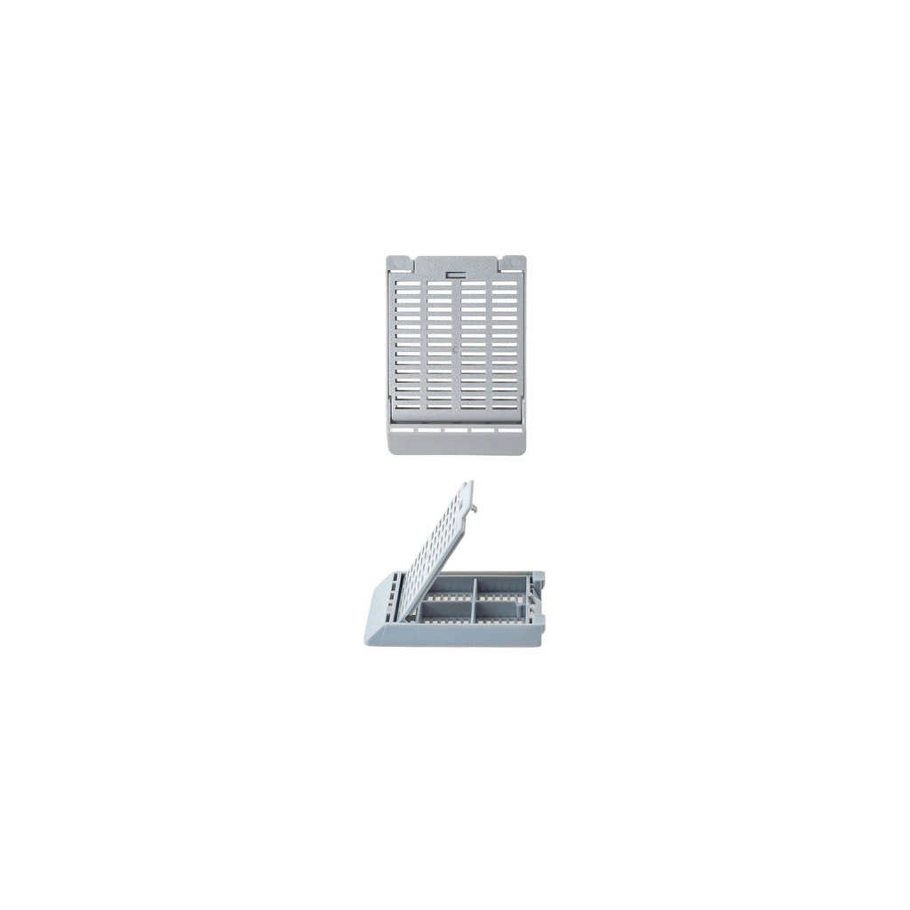 Simport Scientific Slimsette™ Tissue Cassette, 4-Compartment, 45° Angle, Acetal, Gray