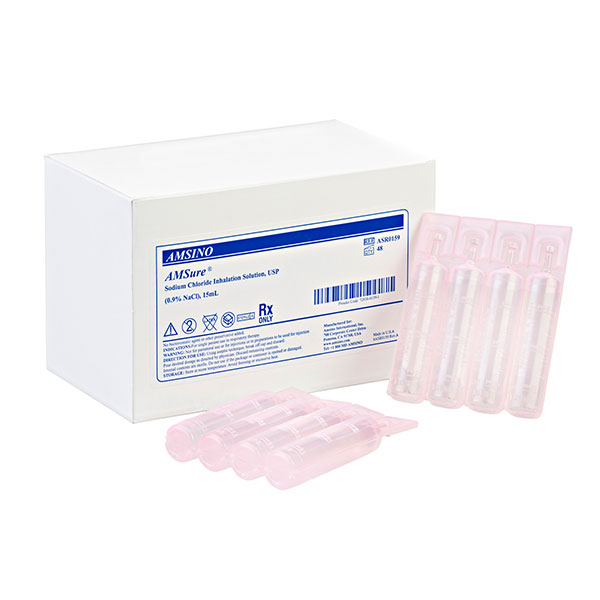 Amsino International, Inc. Sodium Chloride Inhalation Solution, 0.9% USP, 15ml, 144/cs