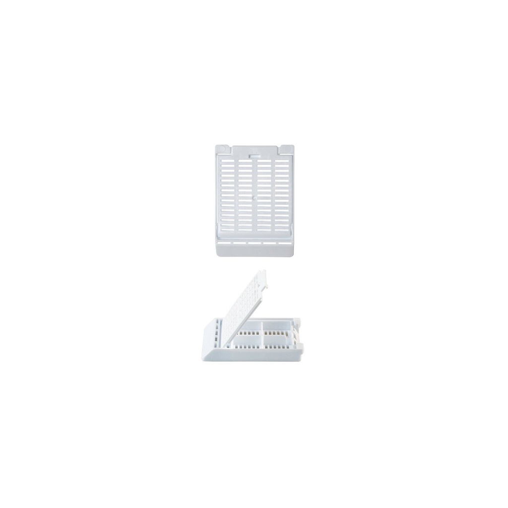Simport Scientific Slimsette™ Tissue Cassette, 4-Compartment, 45° Angle, Acetal, White