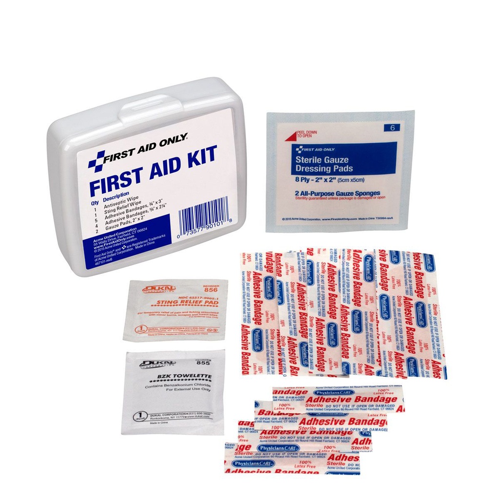 First Aid Only 13 Piece Personal First Aid Kit with Plastic Case