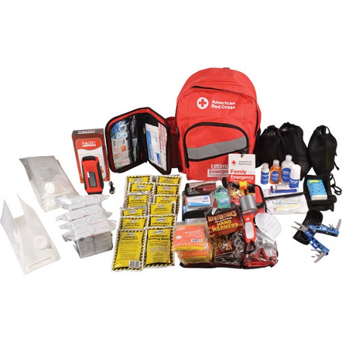 First Aid Only 4 Person 3 Day Family Emergency Preparedness Kit with Backpack