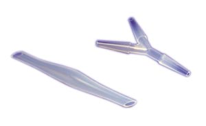 Cardinal Health Tubing Connector, Large Y (barbed), Fits ¼" - ½", Polypropylene, Sterile