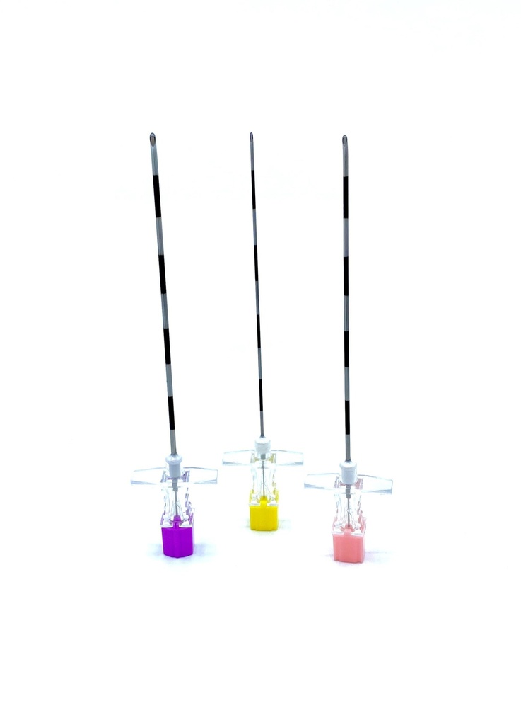 Busse Hospital Disposables, Inc. EpiGlide® Tuohy Needle, 18G x 3.5", Pink, 25/pk, 4 pk/cs