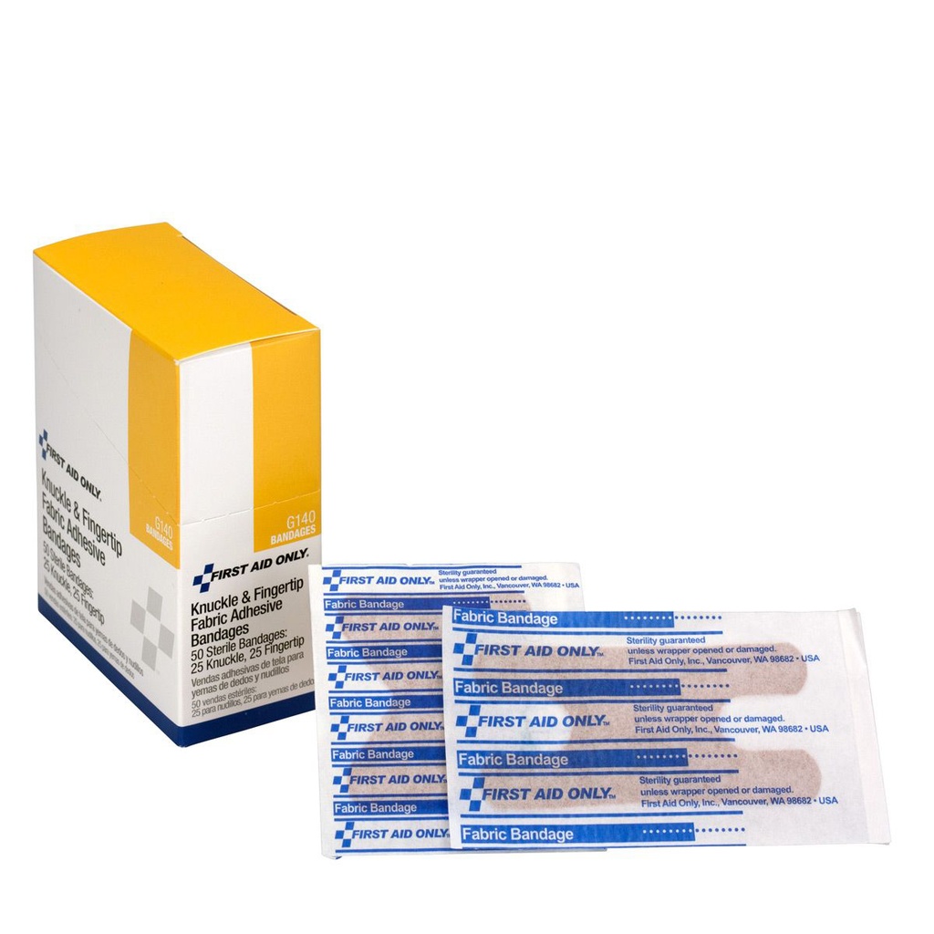 First Aid Only Assorted Fabric Bandage, 50/Box