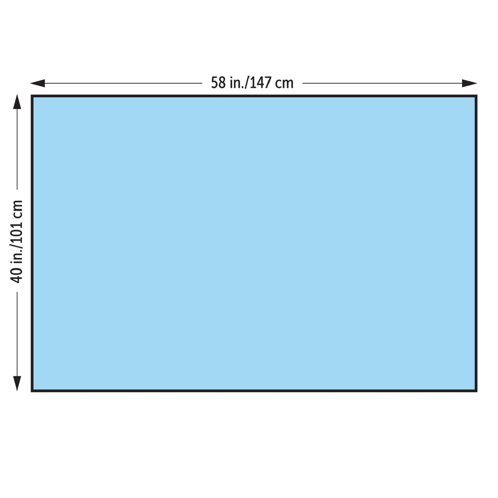 O&M Halyard Half-Drape, 40" x 58", Non-Sterile