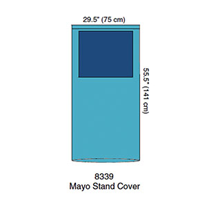 Cardinal Health Cover, Mayo Stand, Reinforced Poly, 29 1/2W, 22/cs