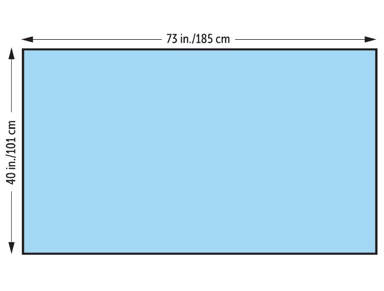Halyard Health, Drape Sheet, Medium, 40x73"