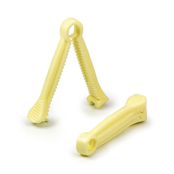 Aspen Surgical, Umbilical Cord Clamp, Yellow, Double-Grip, 2000/bx