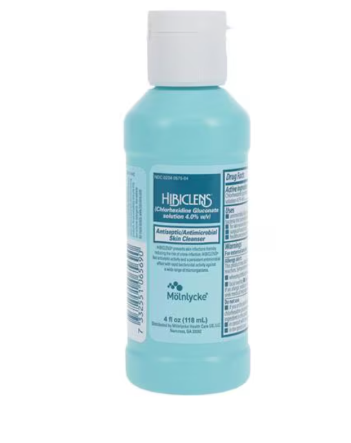 Molnlycke Health Care US, LLC Hibiclens 4oz Wide Neck Pack with Foam Dispenser