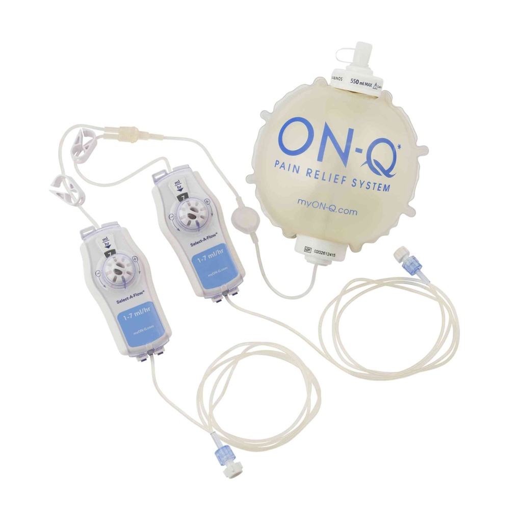 Avanos ON-Q C-Bloc 600 ml x 1 - 7 ml/hr Elastomeric Pump with Dual Select-A-Flow, 5/Case