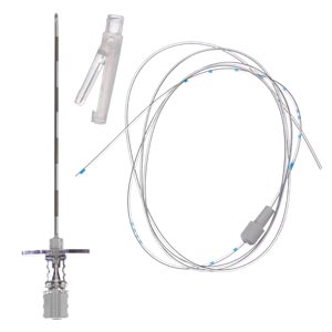 B Braun Medical, Inc. Tuohy Needle, 17G x 3½", 19G Open Tip Catheter & Catheter Connector