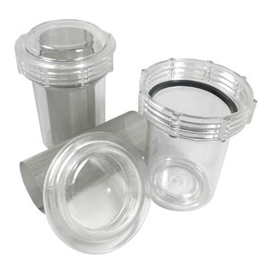 UNIVAC™ Disposable Vacuum Pump Canisters with Finer Mesh Screen, 3-1/2" W x 4-3/8" H, 8/bx