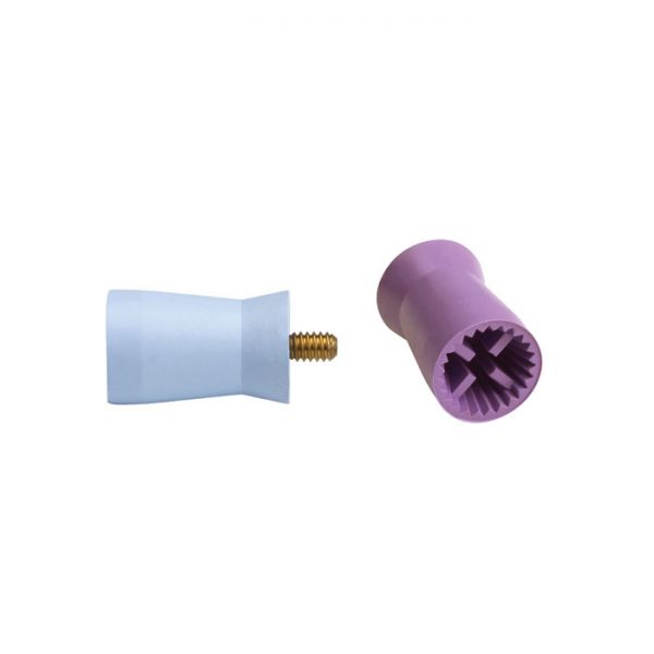 Young™ Webbed, Screw, Petite, Latex Free, Soft, Purple, Prophy Cups, 144/bg