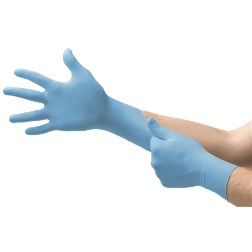 Exam Glove, Nitrile, X-Large (9.5-10), Powder-Free, Textured Fingers, Blue