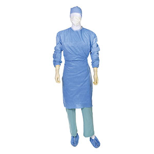 Gown, Surgical, Impervious in the Chest and Outside of the Sleeve-Back, XX-Large