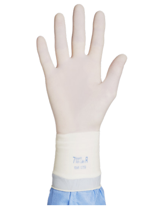 Molnlycke Glove, Polyisoprene, Powder-Free, Anti-Slip, Beaded Cuff, Size 7.5, 50 pr/bx