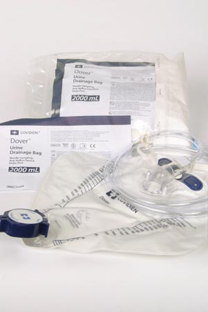 Drain Bag, 2000mL, Anti-Reflux Chamber & SplashGuard II Drain Spout, CSR Wrap