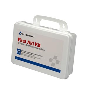 First Aid Only/Acme United Corporation First Aid Kit, 25 Person, Plastic Case, Custom Logo
