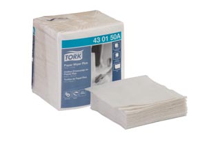 Paper Wiper Plus, 1/4 Fold, Advanced, White, 1-Ply, 13" x 12.5", 90 sht/pk