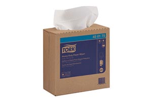 Paper Wiper, Heavy-Duty, Pop-Up Box, White, 1-Ply, W24, 16.3" x 9.3", 90 sht/bx