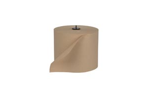Paper Wiper, Basic, Roll Towel, Natural, 1-Ply, W6, 1150ft, 7.7" x 9.1", 4 rl/cs