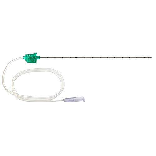 Non-Insulated Echogenic Needle, 20G x 6" (150mm), 30° Bevel & Extension Set, 25/bx