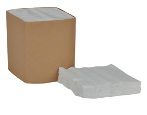 Dinner Napkin, Universal, White, 1-Ply, Embossed, 17" x 17", 334/pk