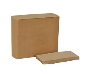 Dinner Napkin, Universal, Natural, 1-Ply, Embossed, 17" x 15", 250/pk