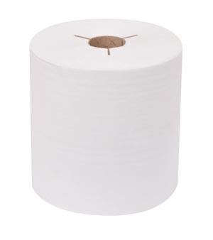 Hand Towel Roll, Universal, White, 1-Ply, Embossed, H80, 800ft, 8" x 7.8" x 1.9", 6 rl/cs