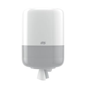 Centerfeed Dispenser, Universal, White, M2, Plastic, 14.4" x 9.4" x 9"