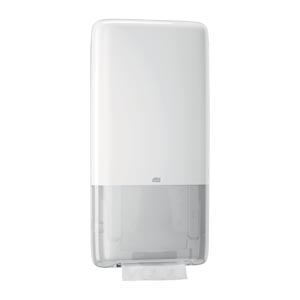 Hand Towel Dispenser, Universal, White, H5, Plastic, 28.7" x 14.6" x 4"