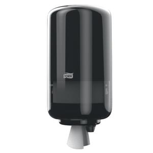 Centerfeed Dispenser, Mini, Universal, Black, M1, Plastic, 13.1" x 6.9" x 6.5"