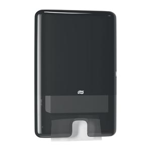 Hand Towel Dispenser, Multifold, Elevation, Black, H2, Plastic, 17.5" x 11.9" x 4"