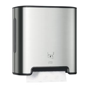 Hand Towel Dispenser, Universal, Metal/ Plastic, Stainless Steel, H1, 15.8" x 13.6" x 8.1"